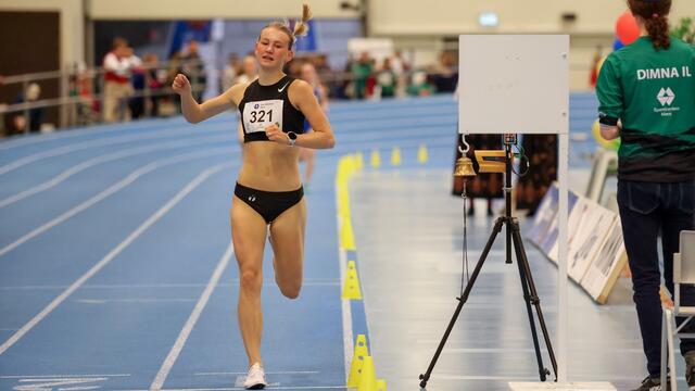 Selma Alison Boesen Skisaker fra Runar AIL vant J18/19 på dagens beste tid, 2:13:12. (Foto Martin Hauge-Nilsen)