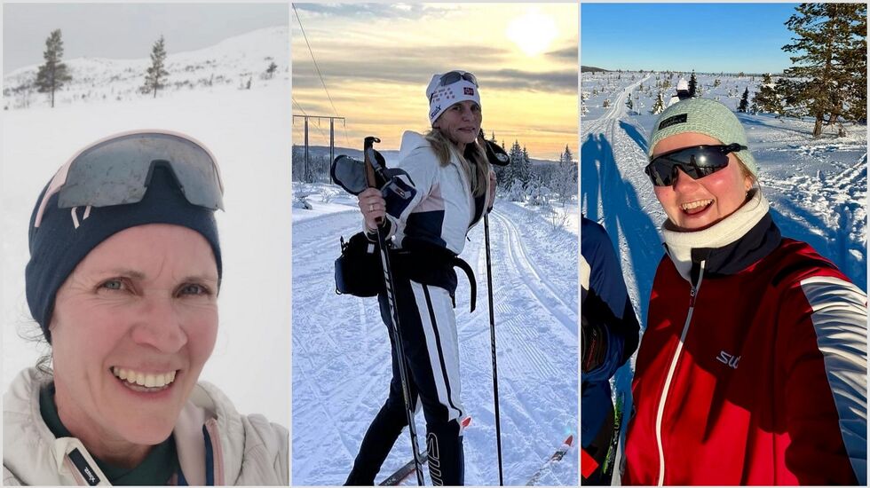 Sara Severinsson (fra v.), Lisbeth G. Traaseth og Katarina Køhl Berg er ganske samstemte om hva som motiverer til Tour de Ski-deltakelse. (Foto: Privat)