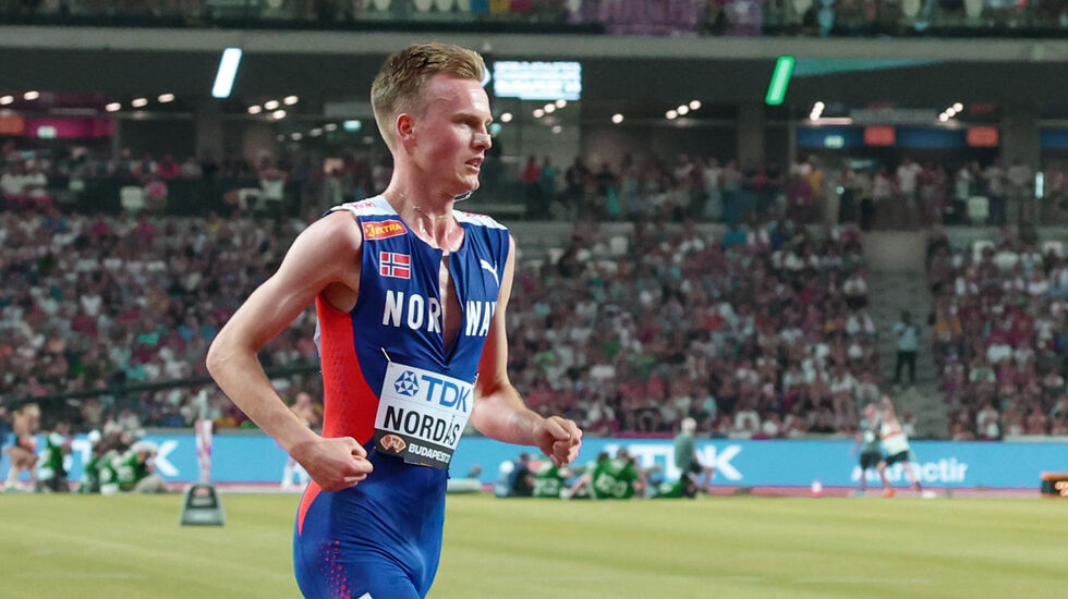 Narve Gilje Nordås viste med norsk rekord at formen er god etter høydeoppholdet. Her fra VM i Budapest 2023. (Foto: Arne Dag Myking)