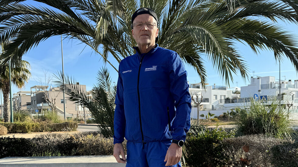 I sin oppkjøring til Tokyo Marathon har Cato Thunes trent under perfekte løpsforhold i Spania. (Foto: privat)