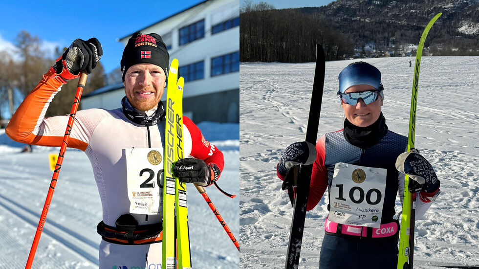 Joar Thele vant herreklassen og Elin Farestveit vant kvinneklassen i den 45. utgaven av Grenaderløpet. (Alle foto: arrangøren)