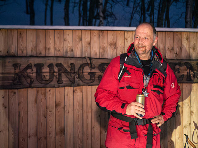 Leif Abrahamsen i mål etter en strålende prestasjon. (Foto: Will Roberts)