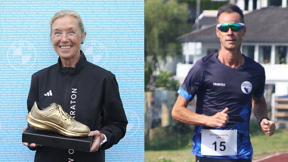 Vurdert ut fra veterantabellene var Synøve Brox og Jaroslaw Sosin beste kvinnelige og mannlige veteranløper på 10 km i 2024. (Foto: Runar Gilberg / Henrik Kofoed Nielsen)