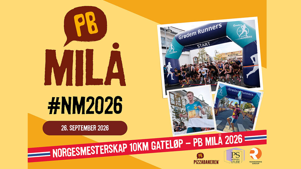 PBMilå i Rogaland blir NM for 10 km gateløp i 2026.