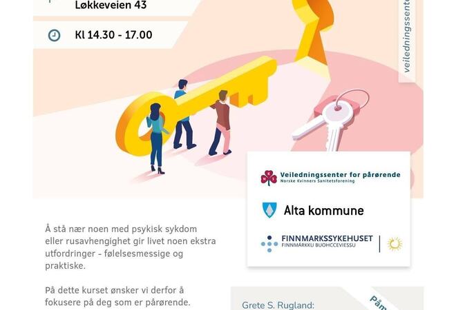 plakat om mestringskurs for pårørende