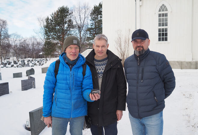 Fra venstre: Jon Håvar Haukland, Gunnar Tangvik og Roy Knutsen