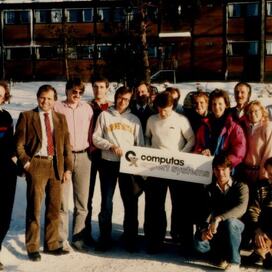 De ansatte i Computas i 1987, 2 år etter etableringen, da under navnet Computas Expert Systems.