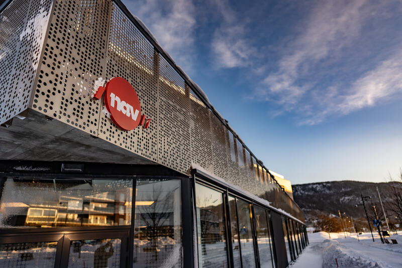NAV Skaun Melhus, Løvsetvegen 4, Energiparken Melhus sentrum. Foto: Melhus kommune