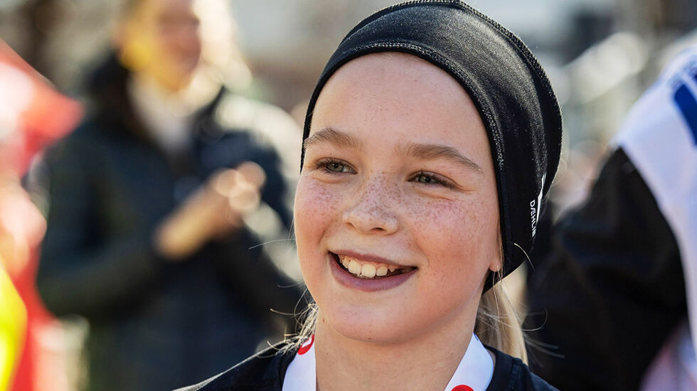 Othelie Stave-Wigene imponerte da hun vant 5 kilometeren i Lierløpet 20. april. (Arkivfoto: Samuel Hafsahl)
