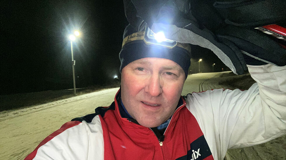 Om vinteren er langrenn den treningsformen Espen Nakstad liker best. (Foto: privat)