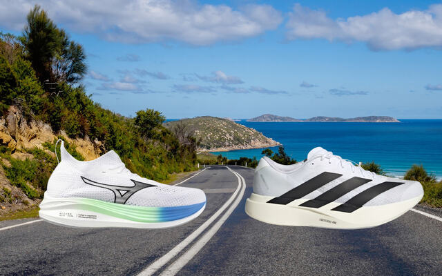 Hvilken treningsmodell er best? Mizuno Neo Zen eller Adidas Adizero Evo SL? (Foto: Mizuno/Adidas/Pixabay. Montasje: Bjørn Johannessen)