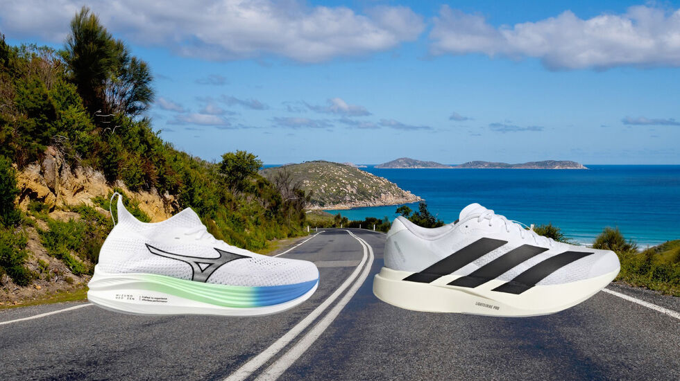 Hvilken treningsmodell er best? Mizuno Neo Zen eller Adidas Adizero Evo SL? (Foto: Mizuno/Adidas/Pixabay. Montasje: Bjørn Johannessen)