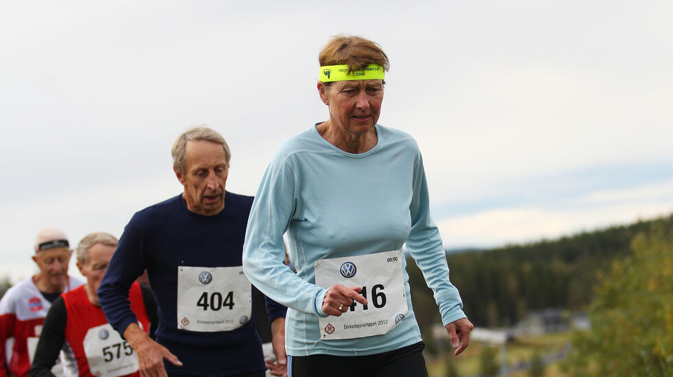 På sine sju starter har Katharina Mo Berge seks klasseseire i Birkebeinerløpet. Her ser vi henne på vei mot en av dem, i 2012. (Foto: Kjell Vigestad)