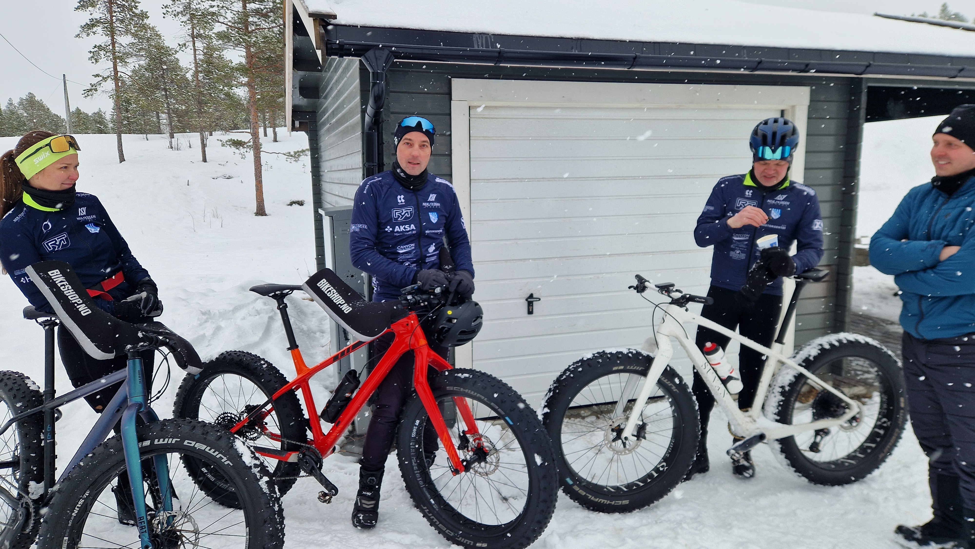 Nerskogen sykkel, fatbikeløype lagerne, vinter, Olavsbakken