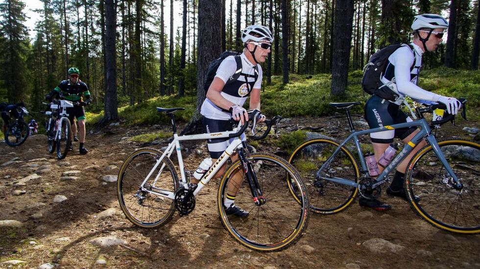 Fra det første året med egen cyclecross/gravel-klasse i selve Birkebeinerrittet i 2018. (Foto: Geir Olsen/Birken)