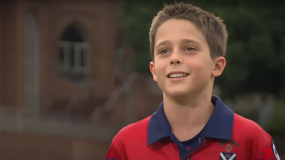 James Hall er en rekordmaskin i en alder av 11 år. Nå drømmer han om OL i 2032. (Foto: 7news Australia)