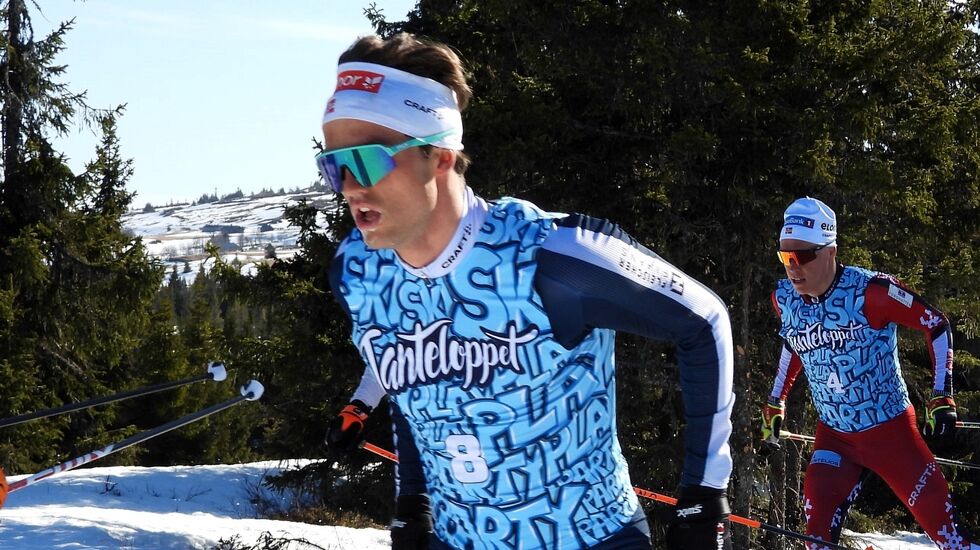 Håvard Moseby fra Kjelsås IL sikret seg en klekkelig seiersbonus med sin spurtseier etter fire runder rundt Hafjell lørdag. (Foto: Stein Arne Negård)