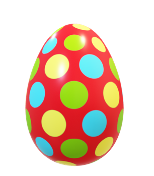 fargerikt påskeegg