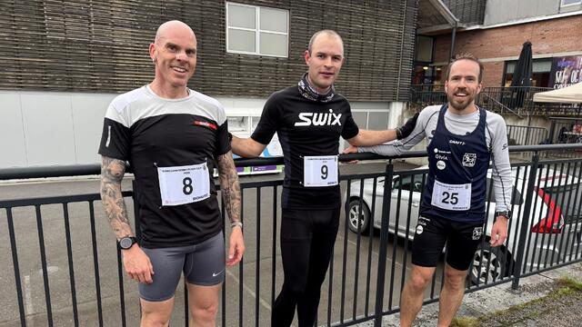 Tre raske(ste) menn i Bruløpet (fra venstre): Anders Delbekk, Henrik Nilsson og Mats Emil Sand. (Foto: Hilde Hagevik Odde)
