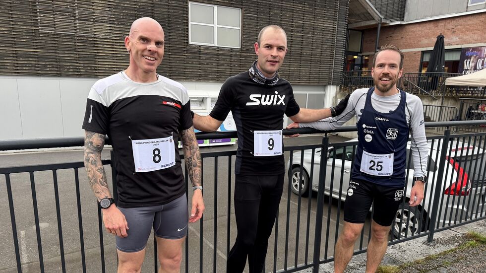 Tre raske(ste) menn i Bruløpet (fra venstre): Anders Delbekk, Henrik Nilsson og Mats Emil Sand. (Foto: Hilde Hagevik Odde)