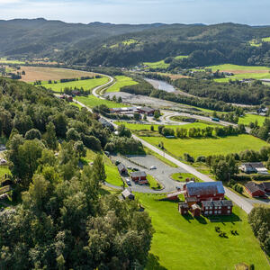 Horg Bydgdatun sett fra luften