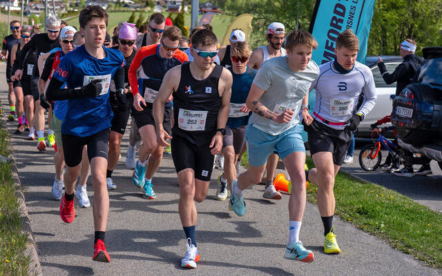 Starten går på 5 kilometer. (Foto: Samuel Hafsahl)