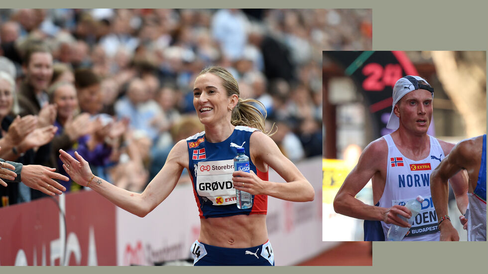 Karoline Bjerkeli Grøvdal vant Göteborgsvarvet, Sondre Nordstad Moen ble disket fra seier. (Arkivbilder: Bjørn Johannessen/Arne Dag Myking)
