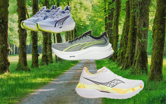 Kondis har testet trenignsskoene Puma ForeverRun Nitro 2, Puma MagMax Nitro og Saucony Endorphin Trainer. (Foto: skoprodusentene / pixabay)