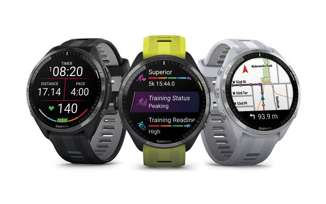 Garmin Forerunner 965: Forerunner 965 har krystallklar AMOLED- berøringsskjermen som er svært skarp og klar og lett å manøvrere på. (Foto: Garmin)