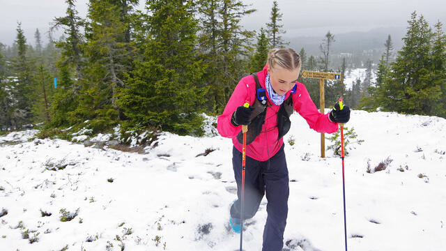 Mia Walsøe Lehn i snøen. (Foto: arrangøren) Mia Walsøe Lehn i snøen. (Foto: arrangøren)