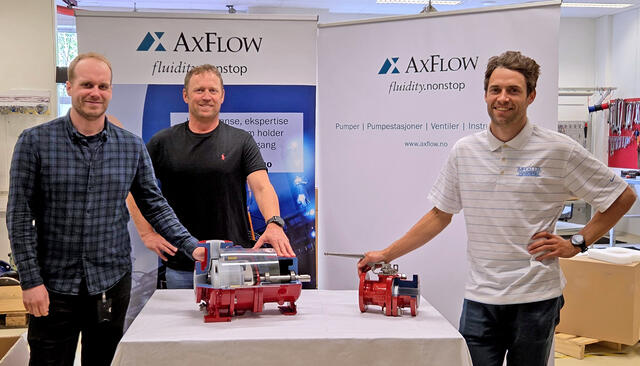Jarle, Ådne og Bjørn-åge. Foto: AxFlow