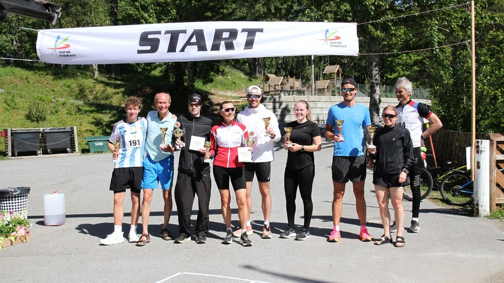 Klassevinnere fra Kleivane Rundt 2024. Foto: Helge Fuglseth