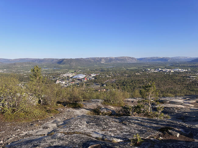 Komsatoppen utsikt mot gamle sentrum