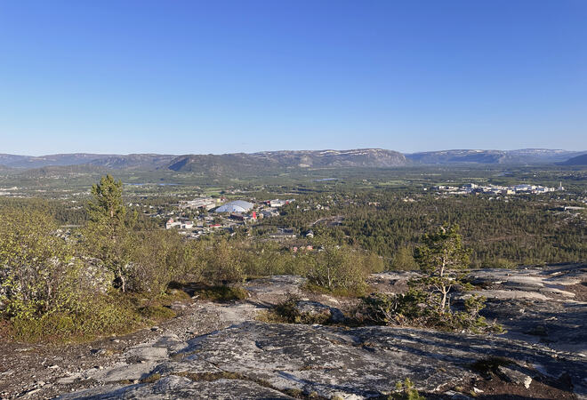 Komsatoppen utsikt mot gamle sentrum