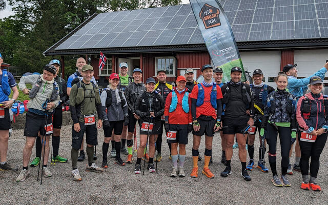 Like før start i Vestfold Historic Ultra Trail i 2024. (Foto: arrangøren)