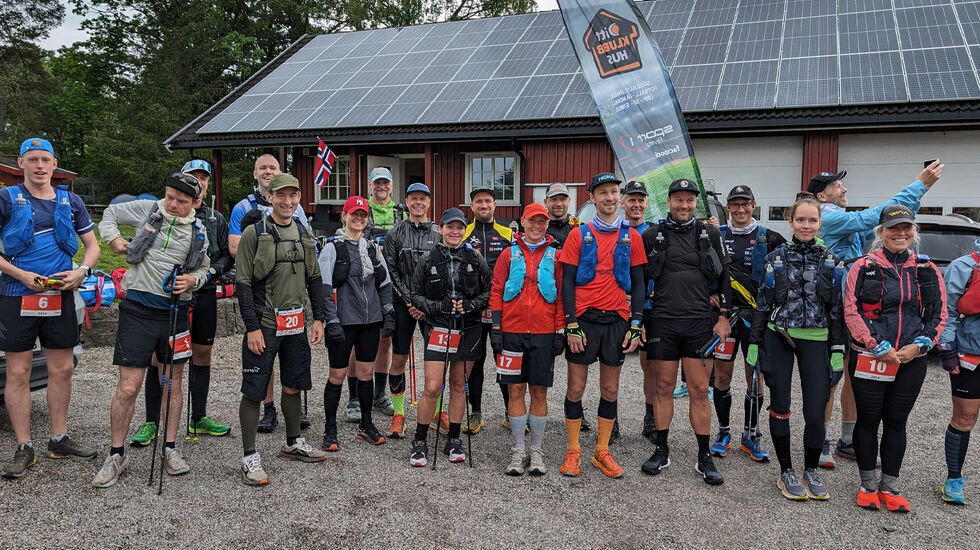 Like før start i Vestfold Historic Ultra Trail i 2024. (Foto: arrangøren)