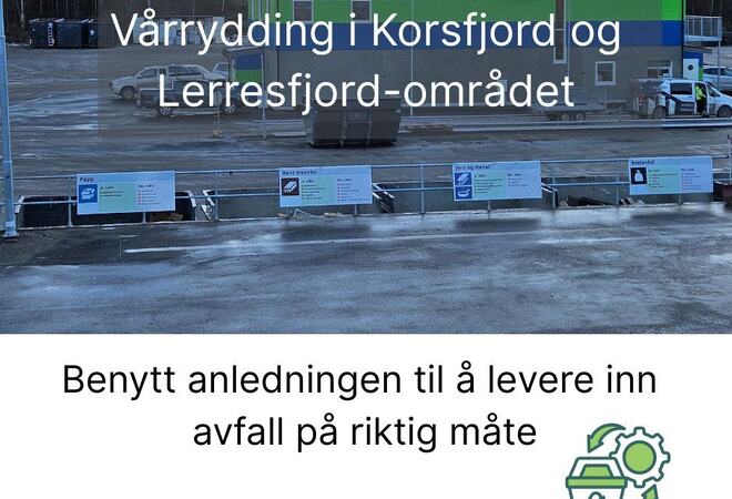 plakat om vårrydding i distriktene
