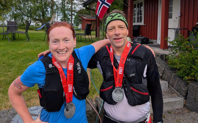 Mari Brøndbo Dahl og Harald Bjerke løp langløypa på 147 km sammen og vant hhv. dame- og herreklassen. Førstnevnte på suveren ny løyperekord. (Alle foto: arrangøren)