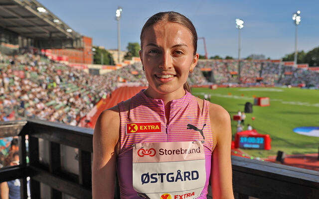Ingeborg Østgård var godt fornøyd med dagens løp og seier. (Foto: Tom-Arild Hansen)
