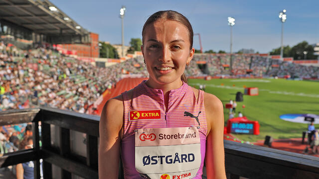 Ingeborg Østgård var godt fornøyd med dagens løp og seier. (Foto: Tom-Arild Hansen)