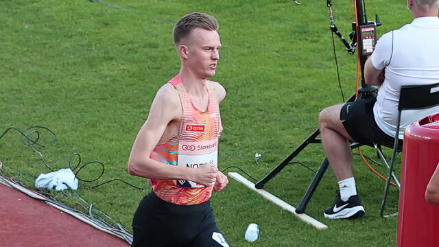 Narve Gilje Nordås forbedret årsbeste og ble nummer 6 i Stockholm. Her fra Bislett Games. (Foto: Tom-Arild Hansen)