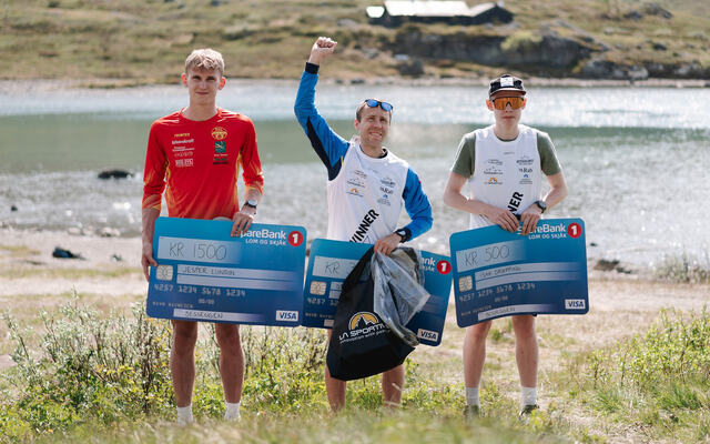 Stian Angermund tok seieren i Besseggløpet med god margin. (Foto: arrangøren)