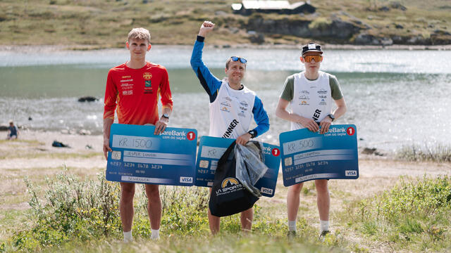 Stian Angermund tok seieren i Besseggløpet med god margin. (Foto: arrangøren)