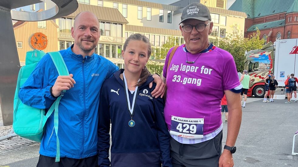 Henning Solheim er en av to som har fullført Skagerrakmila siden starten og deltok for 33. gang. (Foto: arrangøren)