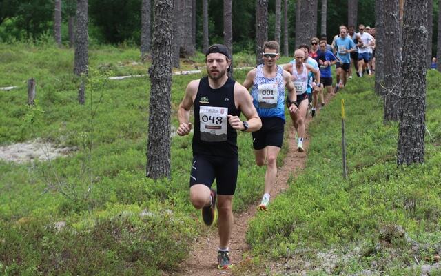 Tom Erik Karlsen i føringen da han vant Risberget Rundt i fjor sommer.