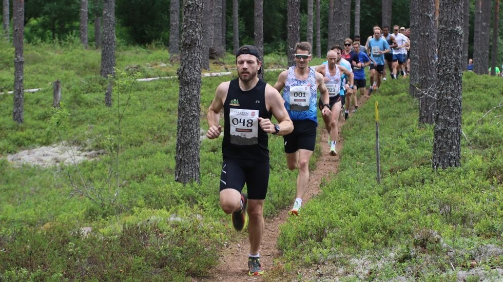 Tom Erik Karlsen i føringen da han vant Risberget Rundt i fjor sommer. 