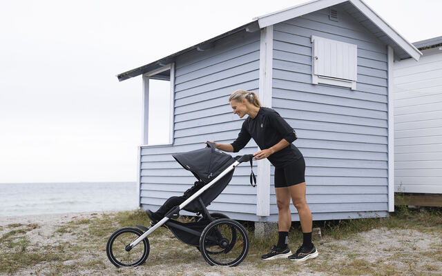 Thule Glide 3 er en joggevognen som skal være bygget for fart, komfort og sikkerhet på både asfalt og i terreng. (Alle foto: Thule)