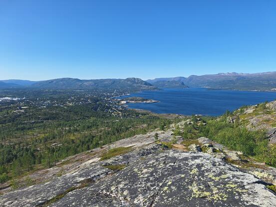 Utsikt fra Komsatoppen