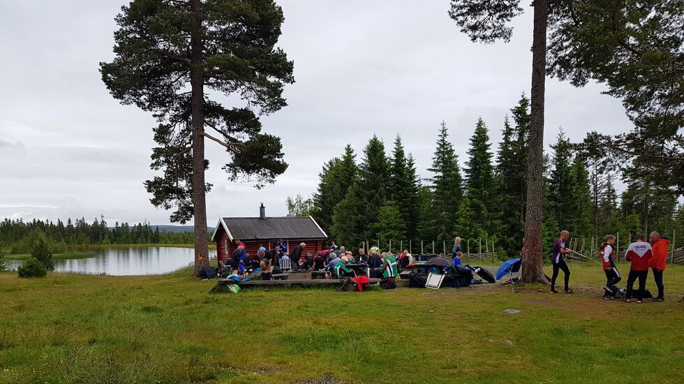 Ukas idylliske samlingsplass på Vollkoia. 
