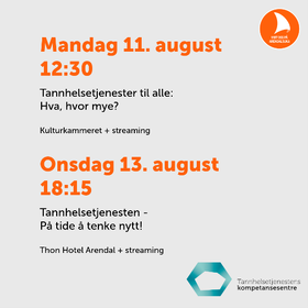 Informasjon om arrangementer under Arendalsuka 2025